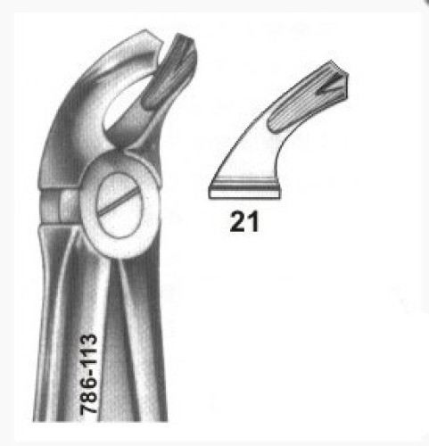 786-113 Щипцы №21 для нижних моляров BD-700/21
