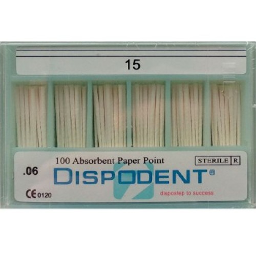 Бумажные штифты Dispodent 06 №15, (100шт), Dispodent / Вьетнам